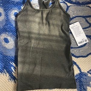 Lululemon Ebb to street Tank shine size 4